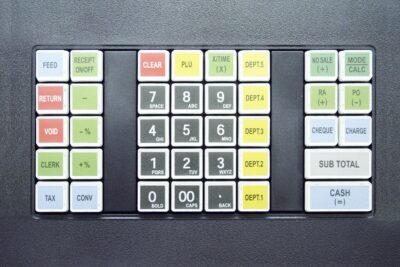 Sam4s ER-180 US Cash Register - Keyboard