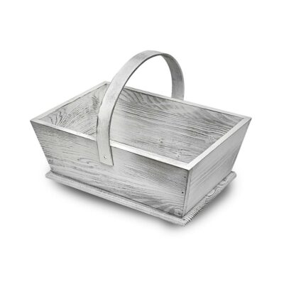 FB077 Large painted wooden trug 1