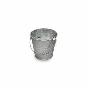 MT028 Small galvanized metal bucket