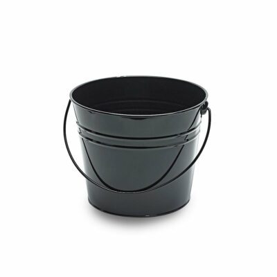 DISCONTINUED - MT036 Large black metal bucket 1