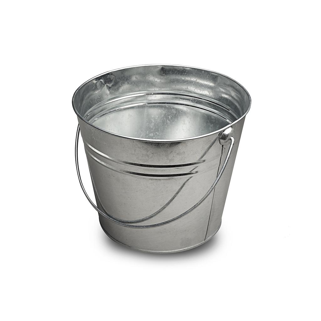 MT038 Large Galvanized Metal Bucket : GAD-MT038 From Directshopfittings Ltd