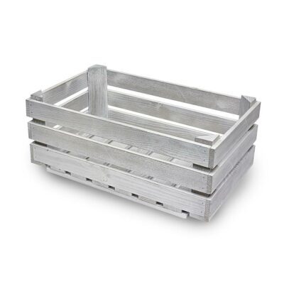 SP266 Large white wooden display crate 1