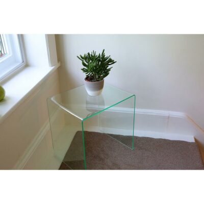 FUR85 - Acrylic Side Table Glass Effect 1