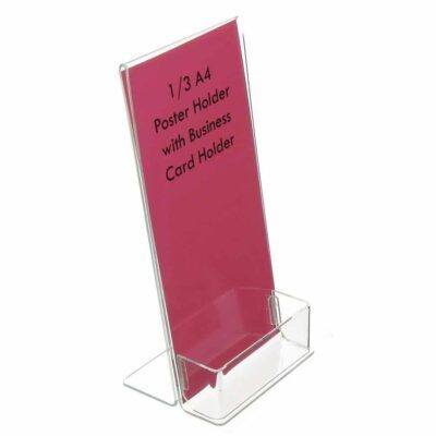 LD4525 - 1/3 A4 Poster Holder with Business Card Holder