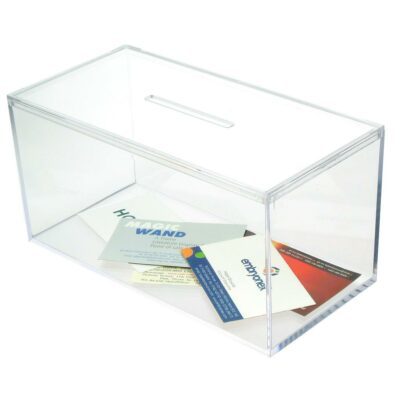PS9656 - Business Card / Collection Box: 200mm (W) x 95mm (H) x 100mm (D) 1