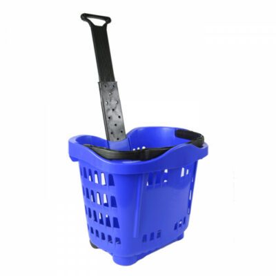 Genslide Wheeled Shopping Basket - Blue