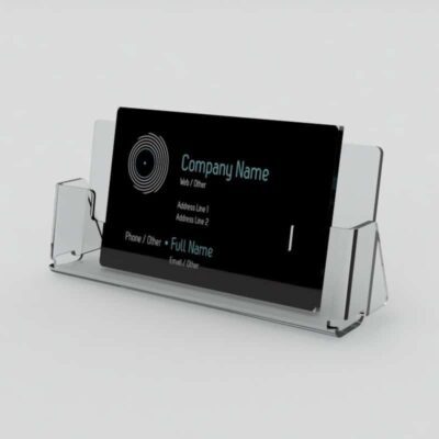 LD4237 - Clear Business Card Holder - Extra Wide 1