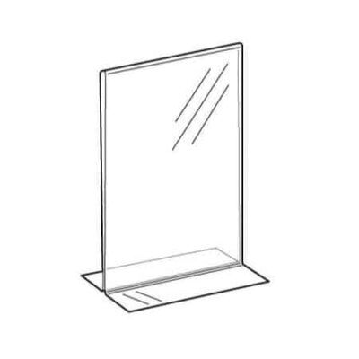 PS80__ Double Sided FreeStanding Poster Holder - Line Drawing