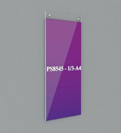 PS8545 - Wall Mounting/Hanging Poster Holder: 1/3 A4 Port 2