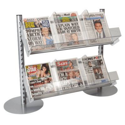 Q50i Queue Merchandising Solution - Newspaper Display