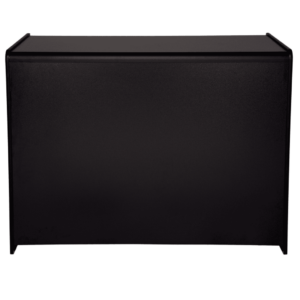 R1535 R1536 - Solid Front Shop Counter - Black - Front View