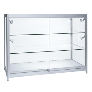 R1555 R1555A R1556 R1556A Full Glass Aluminium Showcase Display Counters