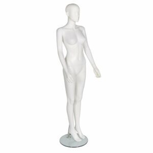 R310 Female Full Body Mannequin - Abstract - Matt White