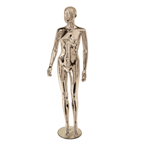 R315 Female Abstract Mannequin Chrome