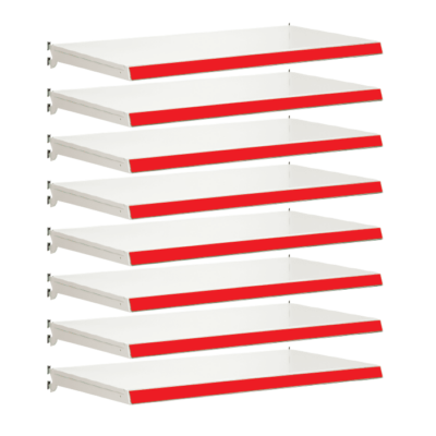 Pack of 8 complete shelves for Evolve S50i - Jura & Red