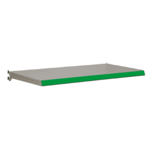 Evolve S50i Complete Shelf - Silver with Green Shelf Edge