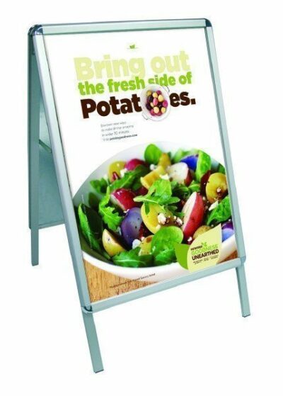 Poster Grip 'A' Board Pavement Sign (Round Corners) A2 Size