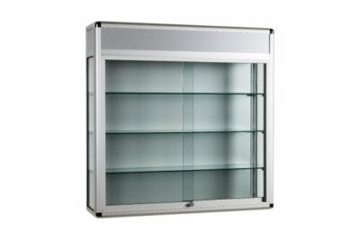 Unibox UB021 - Wall Display Cabinet with Header