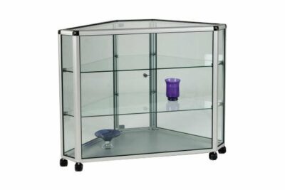 Unibox UB22 - Full Glass Display Corner Counter Showcase