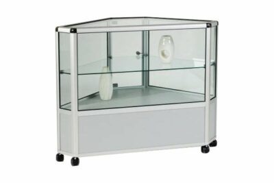 Unibox UB023 - Two Thirds Glass Corner Display Counter Showcase 1