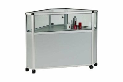 Unibox UB24 - One Third Glass Corner Display Counter Showcase
