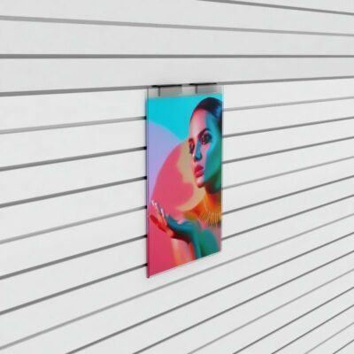 SL1755 - Slatwall Acrylic Sign / Poster Display - A4 Portrait 1