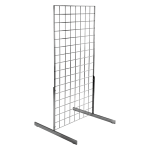 Gridwall Mesh Two Way Display Stand with Standard Legs