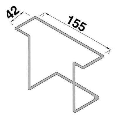 A5 Wire Leaflet Holder Dimensions