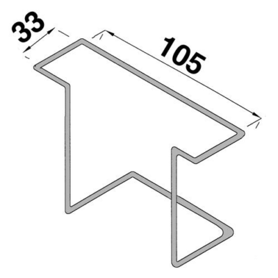 DL Size Wire Leaflet Holder Dimensions
