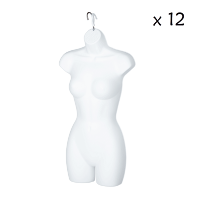 R1120 - Pack of 12 - Ladies White Body Form 1