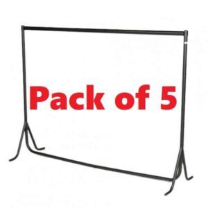 Pack of 5 x 4ft Fishtail Clothes Rails - Garment Rails - Dress Rails - Hanging Rails - Fishtail Rails - Special Offer Savings