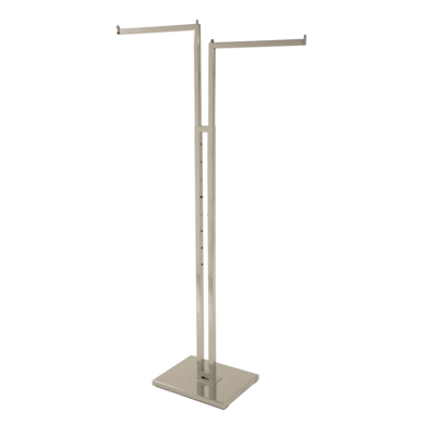 R116 - Adjustable 2 Arm Merchandising Rail With Straight Arms