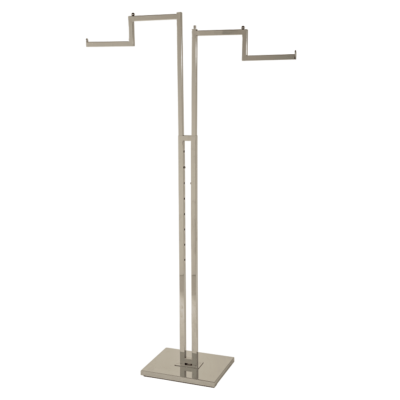 R118 - Adjustable 2 Arm Merchandising Rail With Stepped Arms