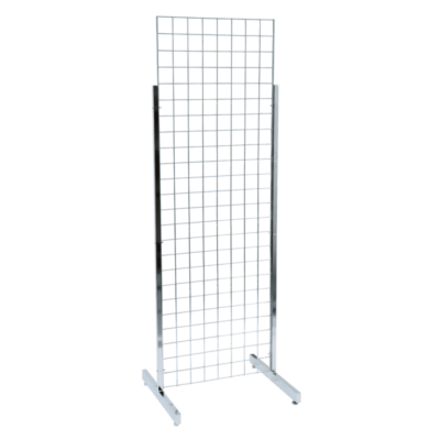 Gridwall Mesh Two Way Display Stand with Large Legs