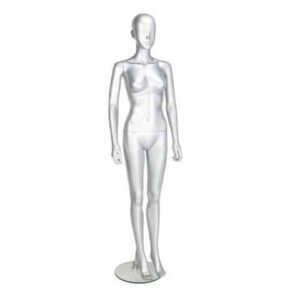 GAF351 Female Mannequin - Abstract - Gloss Silver