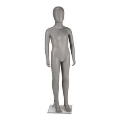 GEC342 Child Mannequin - Egg Head - Matt Grey - 1300mm 1