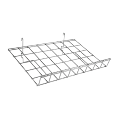 R430 Gridwall Angled Shelf with Lip