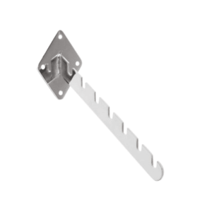 R153 - Wall Mounted 7 Notched Arm - Chrome