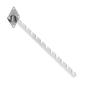 R155 - Wall Mounted 12 Notched Arm - Chrome