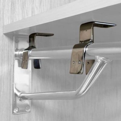 R157E - Projection Bracket Shelf Supports - Pack of 4 - Chrome