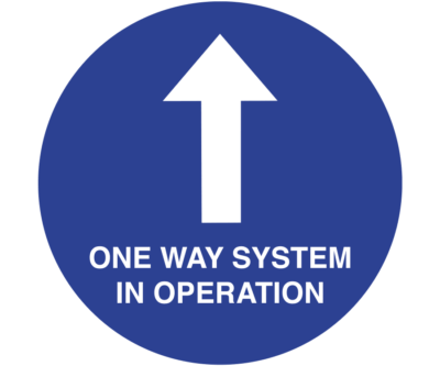 SD031 One Way System Floor Sign