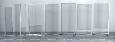 Line up of protective screens in the FREE range from Safe-Vu
