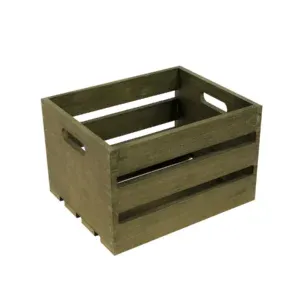 ST116 Large Dark Wooden Crate 00