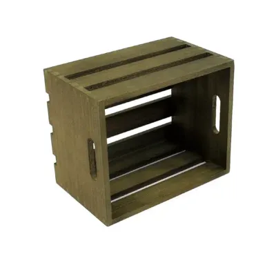ST116 Large Dark Wooden Crate 01