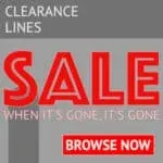 Display Furniture End of Line Stock Clearance Lines