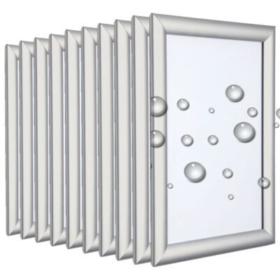 Weatherproof Silver Snap Frame - Pack of 10