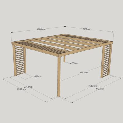 Panel Pergola - 2400mm x 4800mm