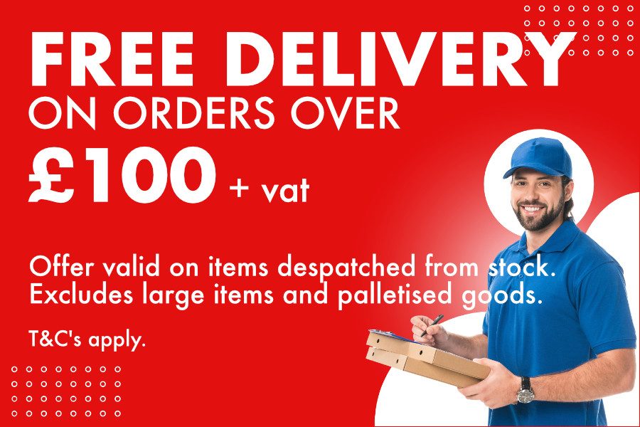 Spend over £100 + vat and get FREE* UK mainland delivery