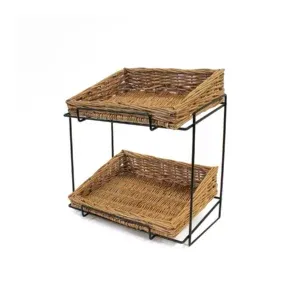 KT060 - 2 Tier Counter Top Display Stand with Baskets