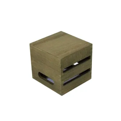 ST115 - Small Wooden Crate Riser - Dark